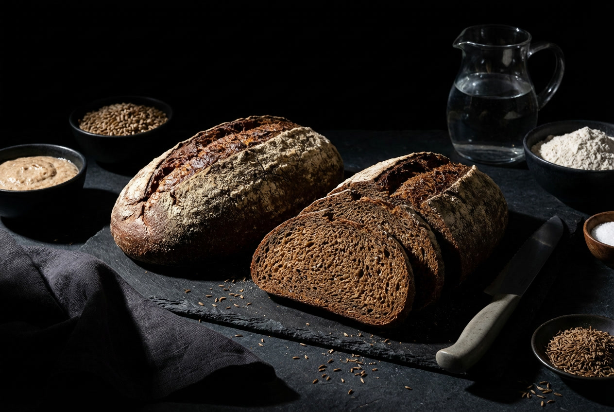 100 Percent Sourdough Rye Bread