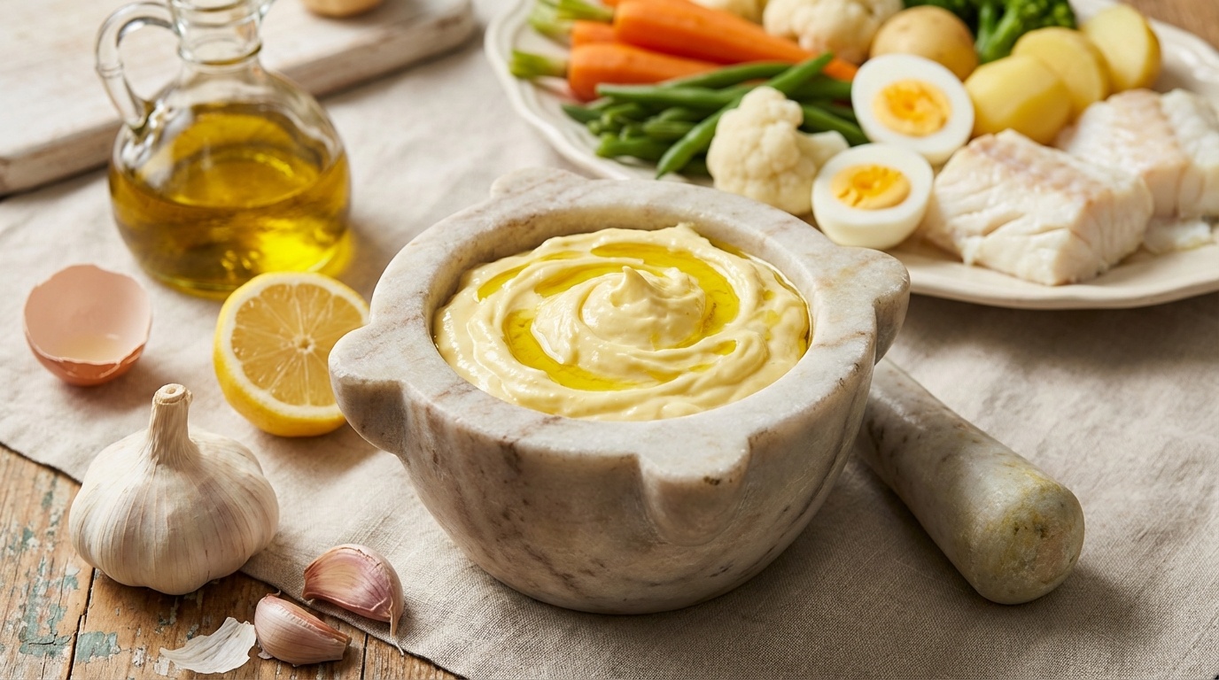 Aioli (Traditional Provencal Garlic Emulsion)
