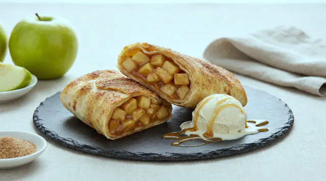 Air Fryer Apple Pie Chimichanga