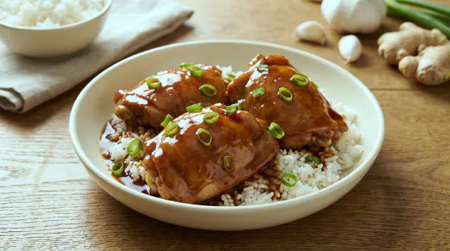Air Fryer Asian-Glazed Chicken Thighs