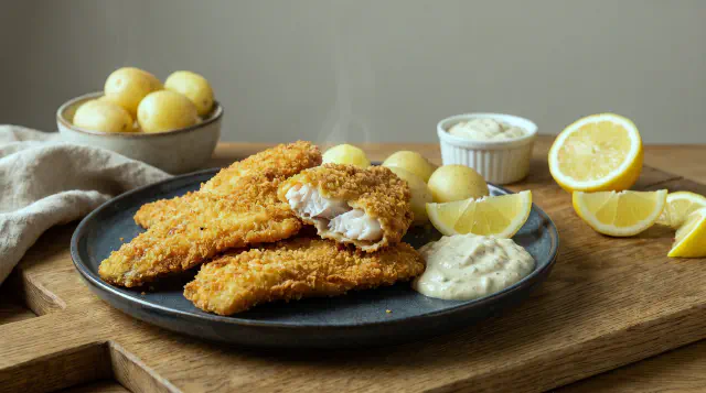 Air Fryer Breaded Plaice (Paneret Rødspætte)