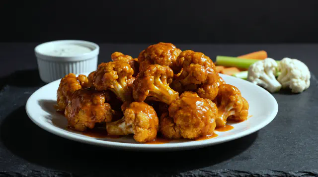 Air Fryer Buffalo Cauliflower Wings