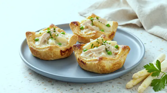 Air Fryer Chicken and Asparagus Vol-au-Vents (Tarteletter)
