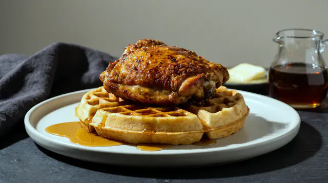 Air Fryer Chicken and Waffles