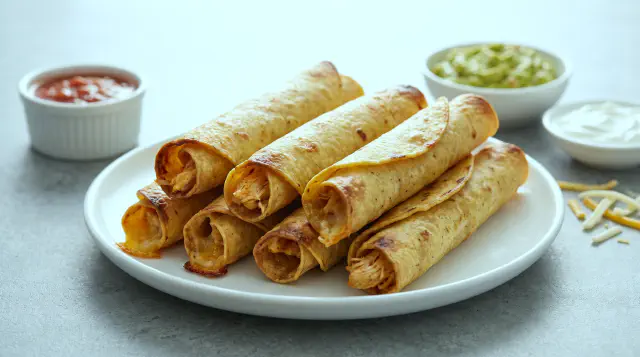 Air Fryer Chicken Taquitos