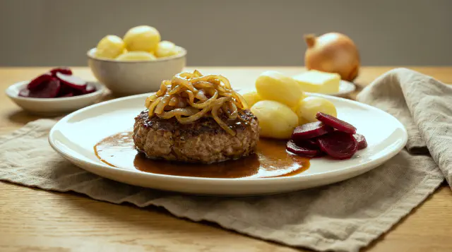 Air Fryer Hakkebøf (Danish Beef Patties)