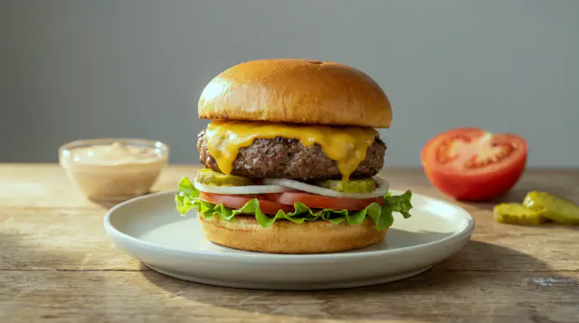 Air Fryer Hamburgers