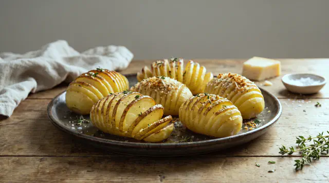 Air Fryer Hasselback Potatoes