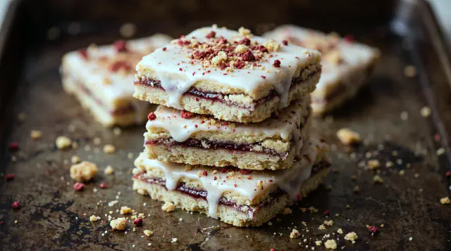Air Fryer Hindbærsnitter (Danish Raspberry Slices)
