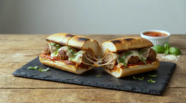 Air Fryer Meatball Subs