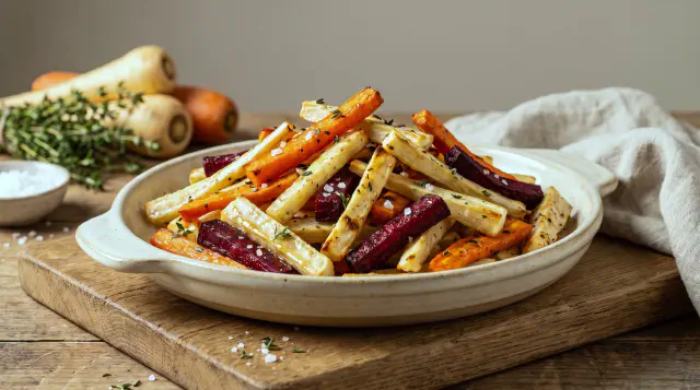 Air Fryer Roasted Root Vegetables