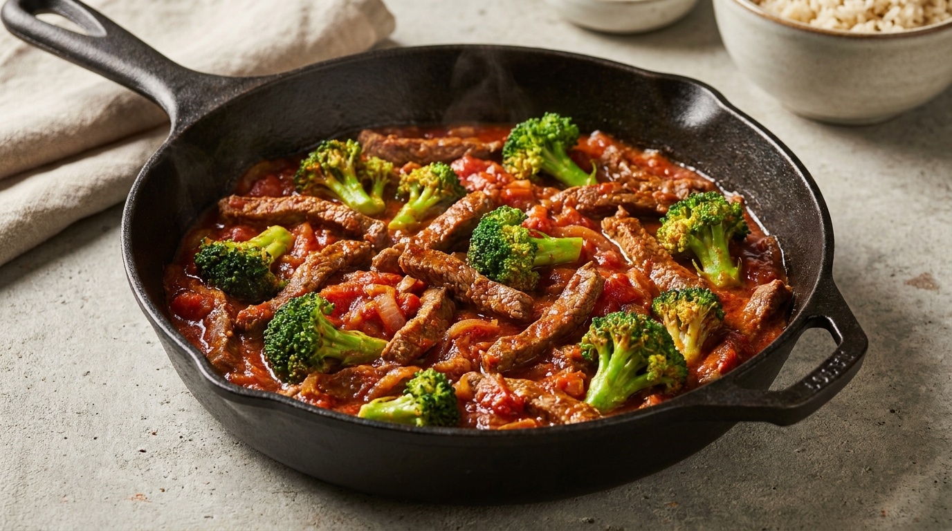 Balti Beef with Broccoli