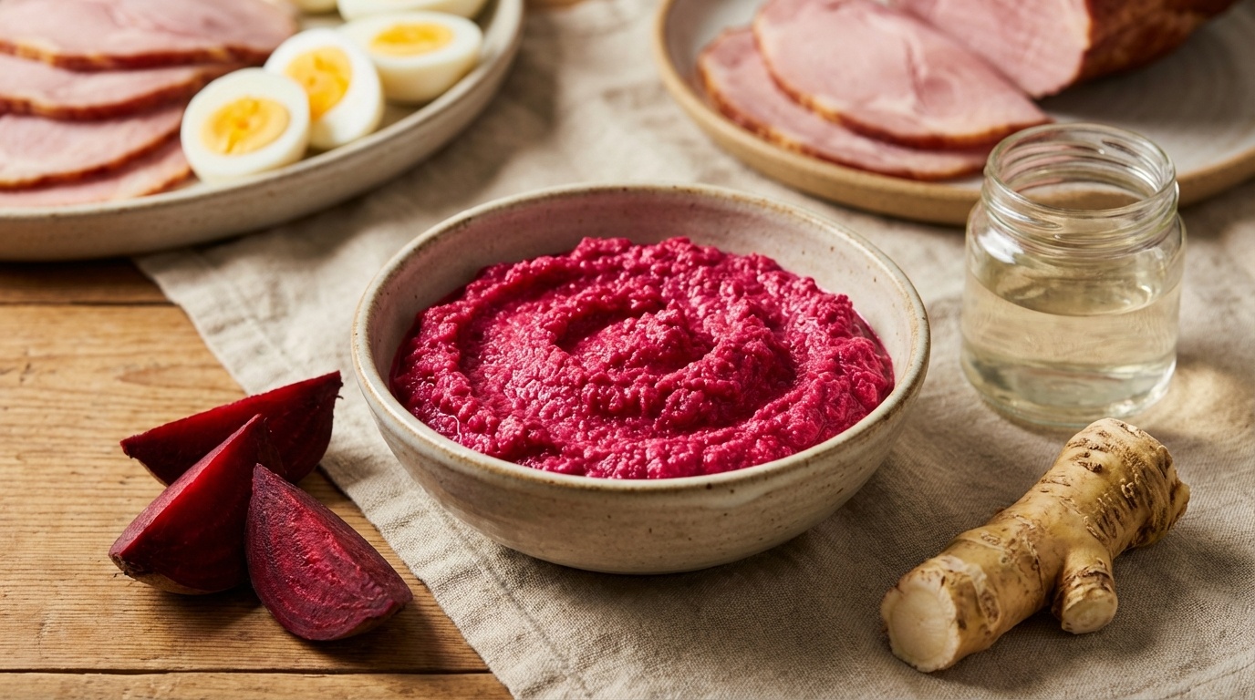 Beetroot Horseradish Relish (Ceklas Torma)