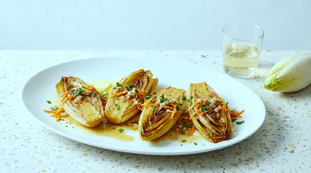 Braised Endive with Wine
