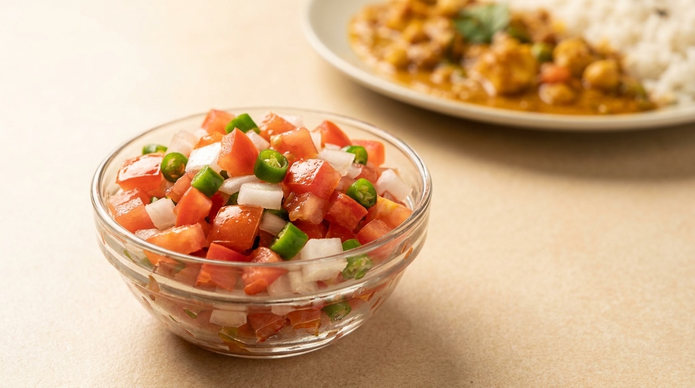 Cachumber Salad with Onion and Tomato