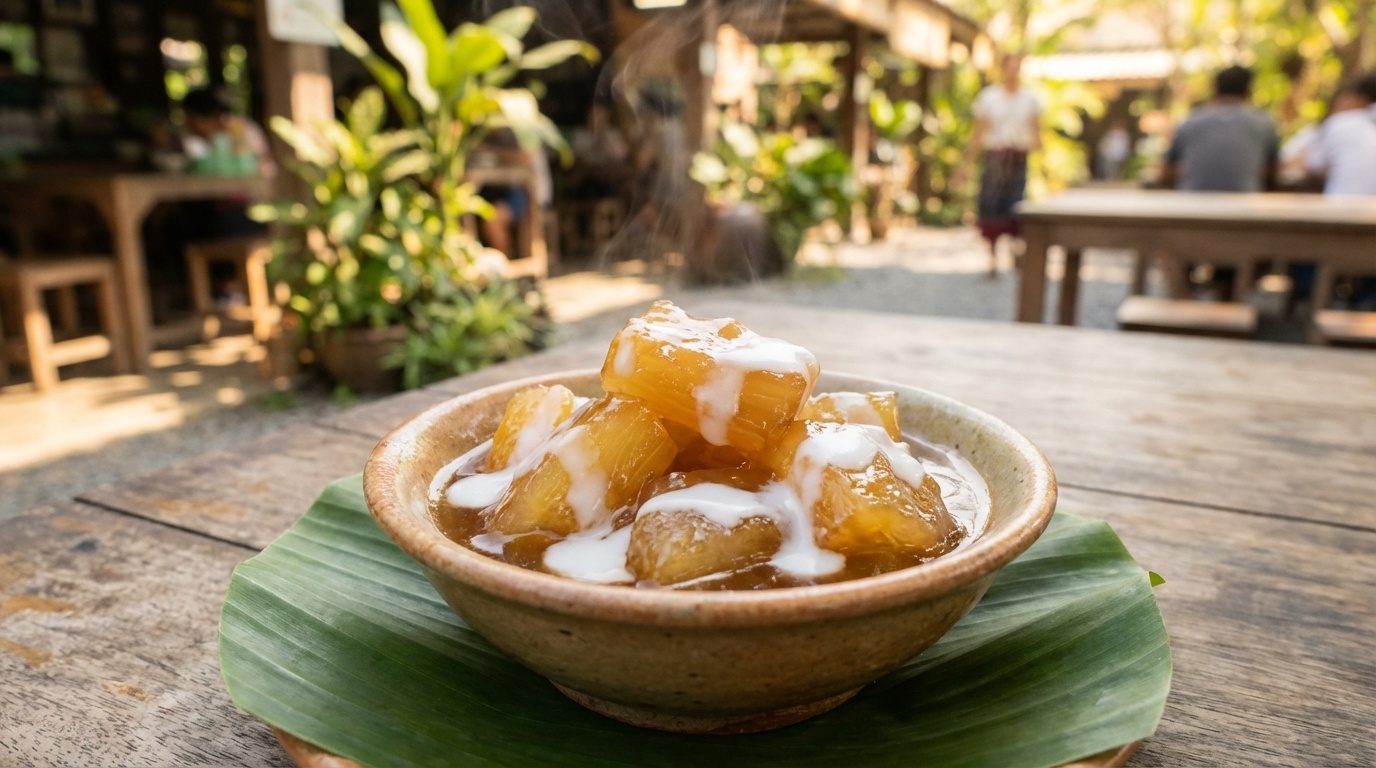 Candied Cassava (Mun Sumpalung Cheuam)
