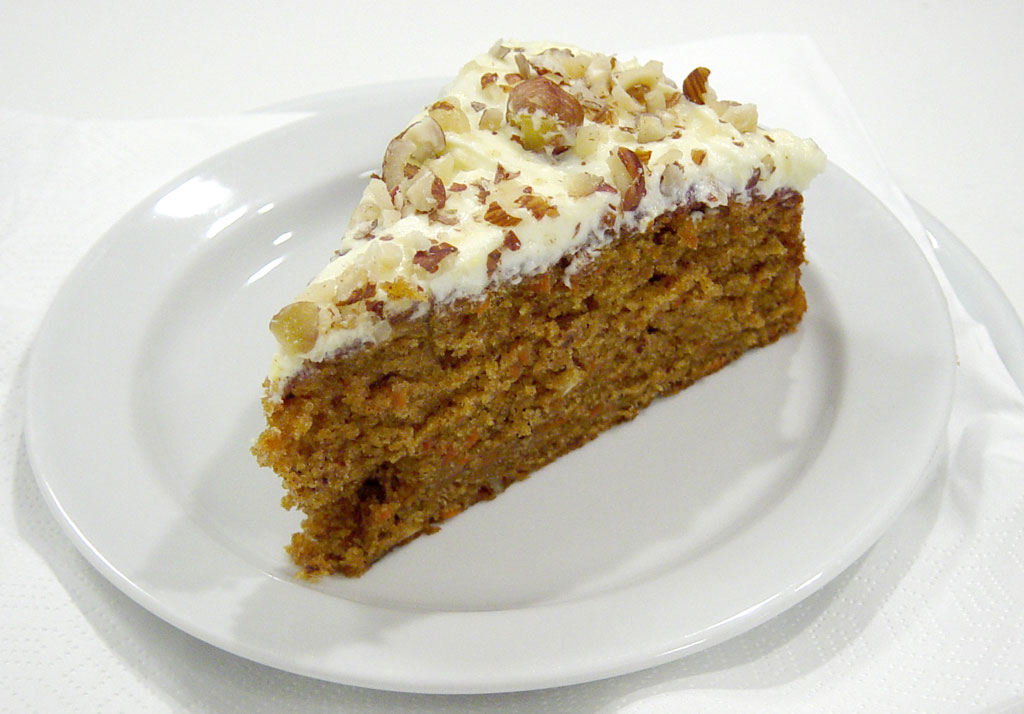 Carrot cake with cream cheese frosting