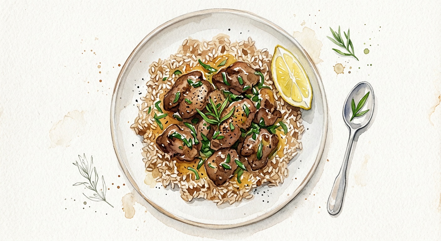 Chicken Livers with Tarragon