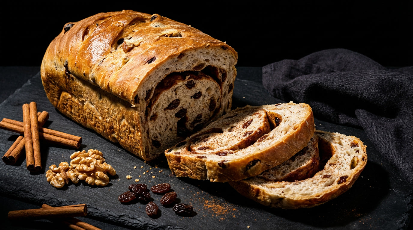 Cinnamon Raisin Walnut Bread