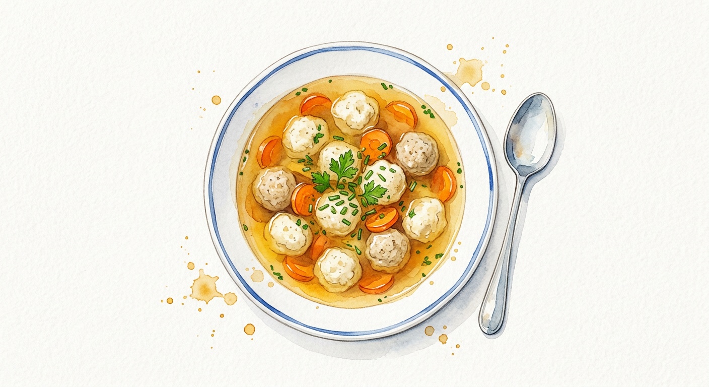 Clear Soup with Dumplings