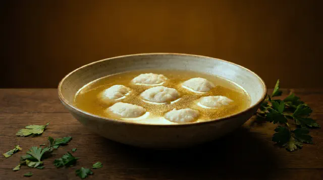 Clear Soup with Dumplings