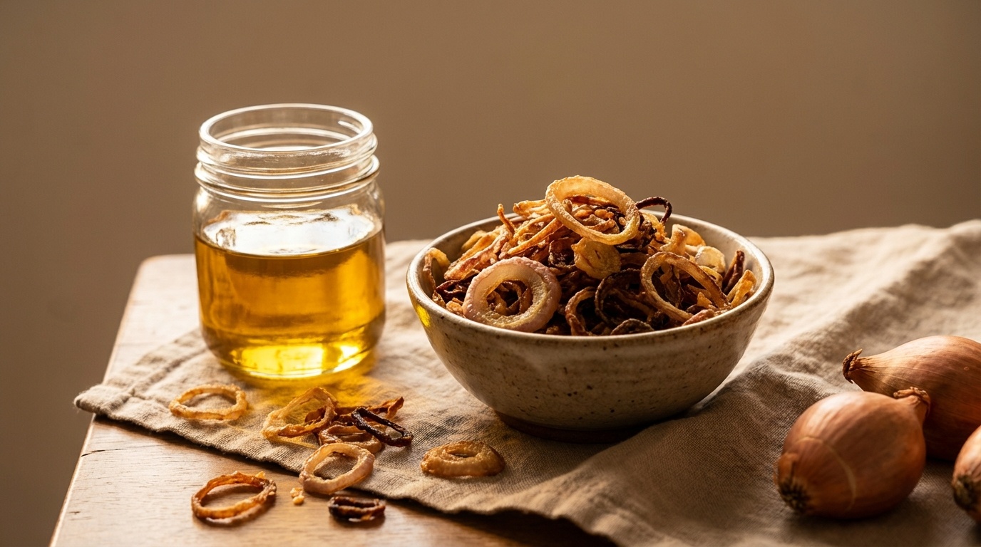 Crispy Fried Shallots and Shallot Oil (Hành phi và dầu hành)