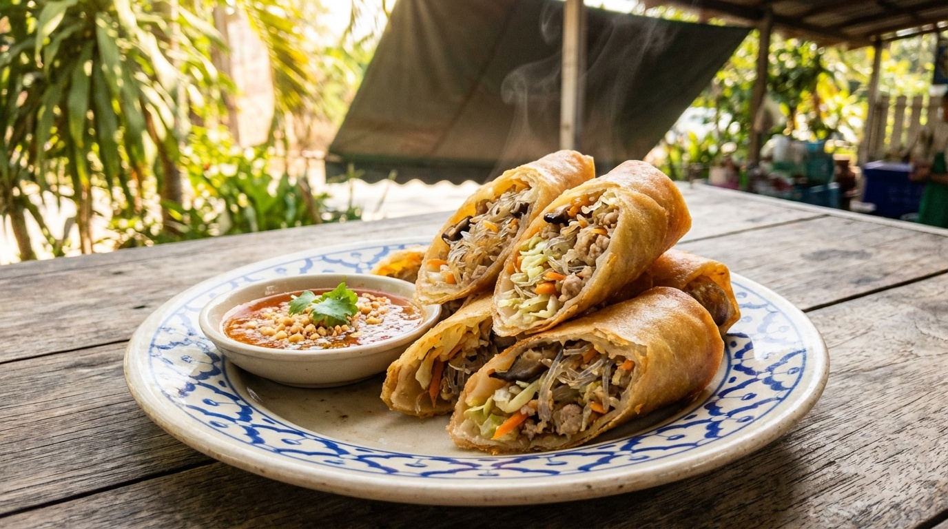 Crispy Spring Rolls (Paw Pia Tod)