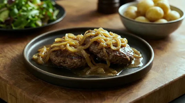 Danish Beef Patties with Onions