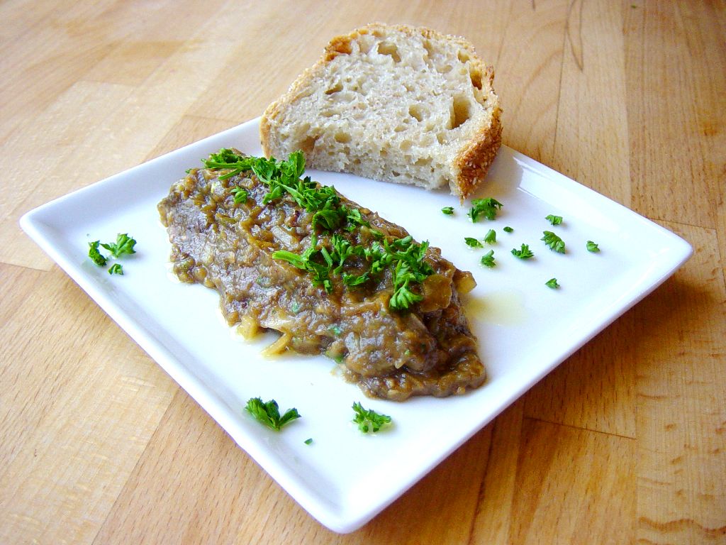 Eggplant puré - Eggplant Dip - Baba ghanoush - Baingan bharta
