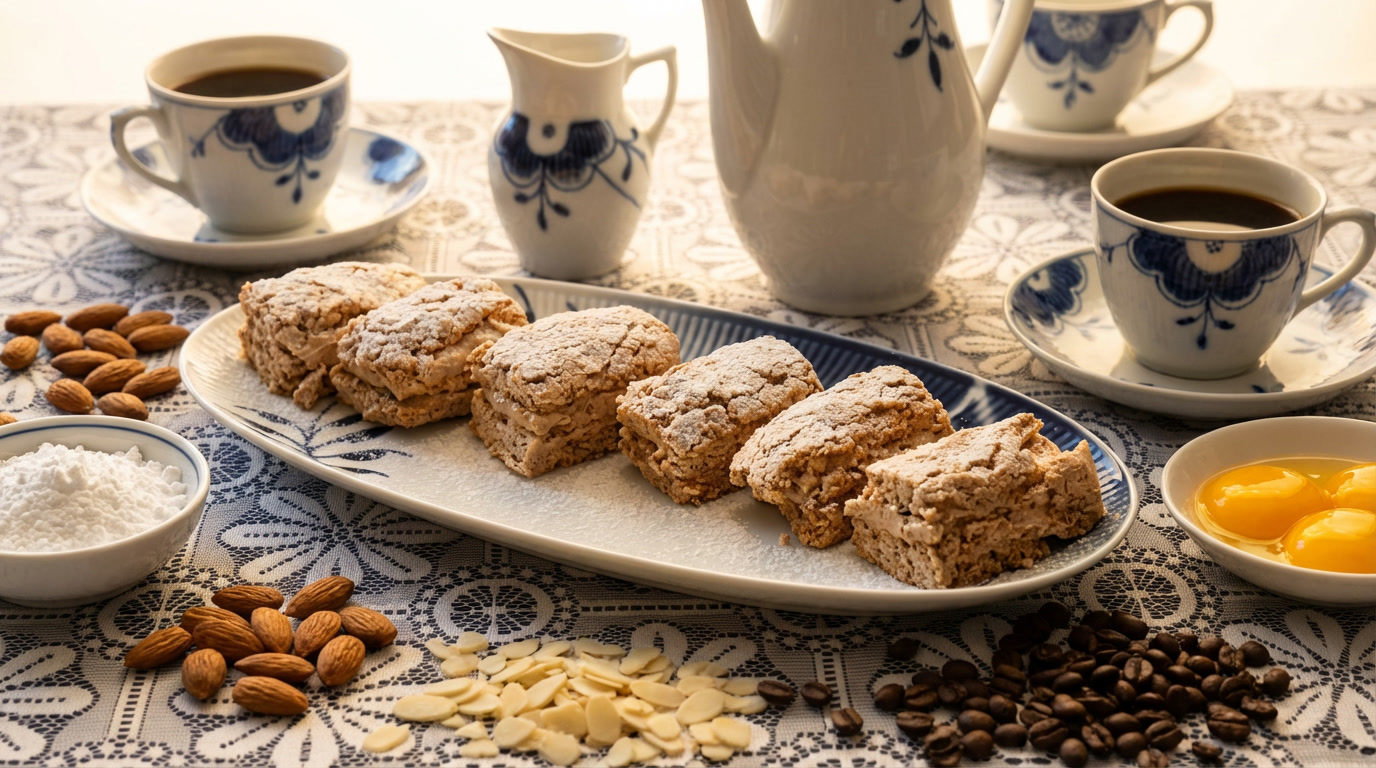 Fragilité - Danish Almond Meringue Cake with Mocha Buttercream