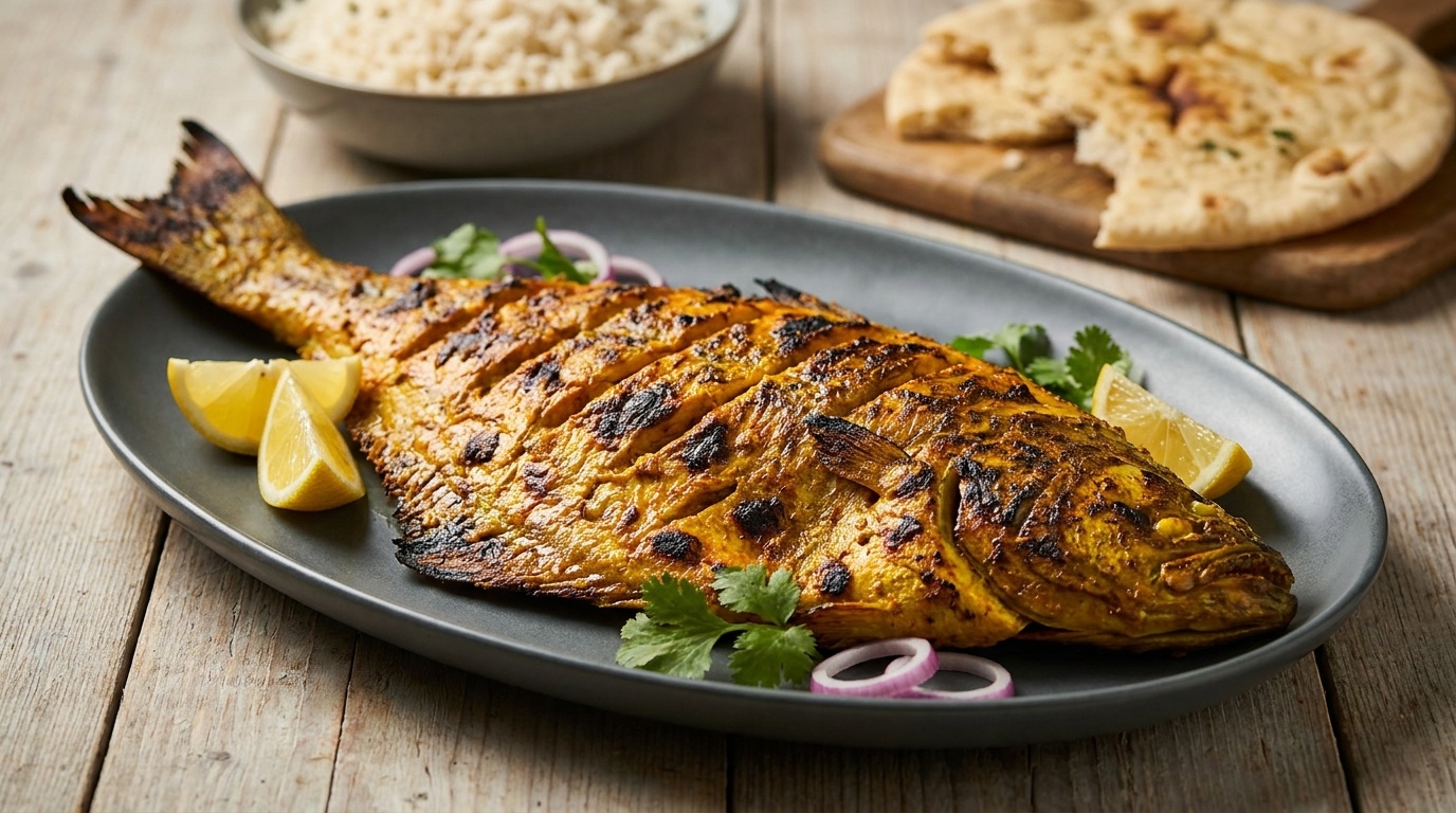 Grilled Fish on Charcoal