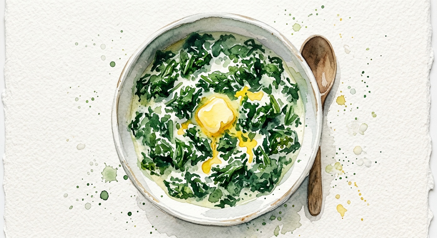 Grønlangkål — Creamed Kale
