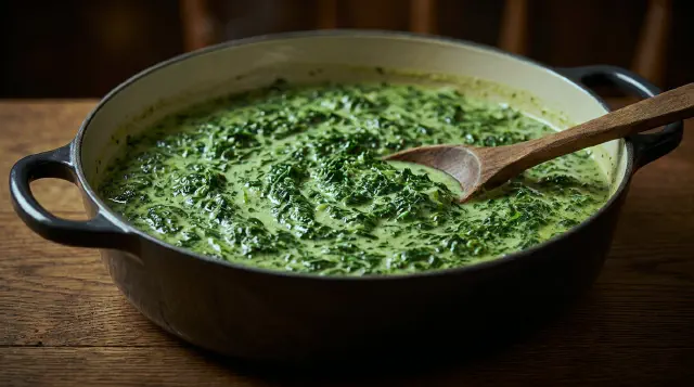 Grønlangkål — Creamed Kale