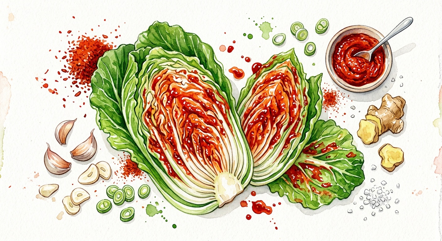 Homemade kimchi - Asian sauerkraut