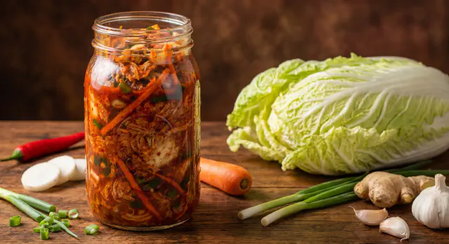 Homemade kimchi - Asian sauerkraut