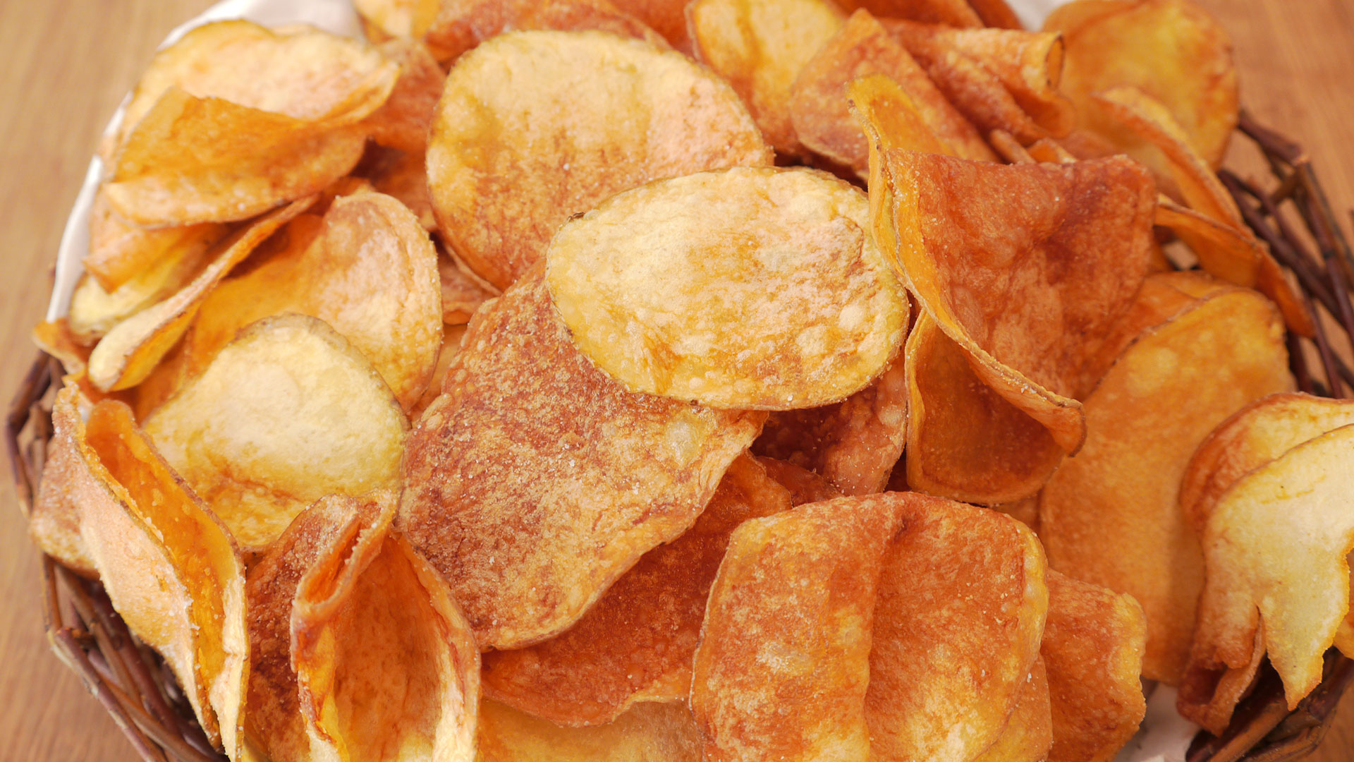 Homemade potato chips