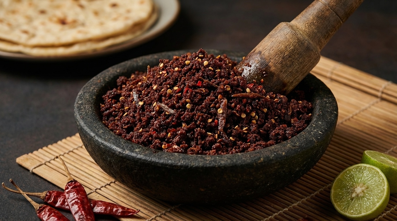 Katta Sambol (Sri Lankan Chili and Maldive Fish Condiment)