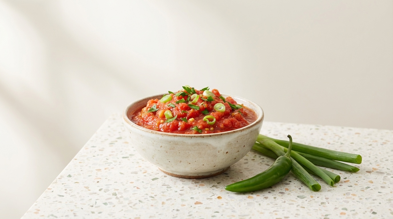 Kerkennaise (Tunisian Raw Tomato Sauce)