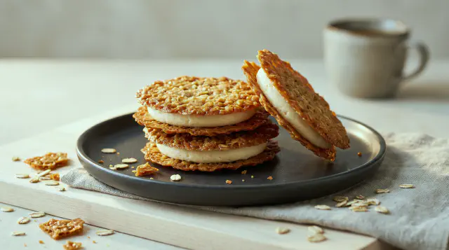 Krokanere - Danish Oat Sandwich Cookies