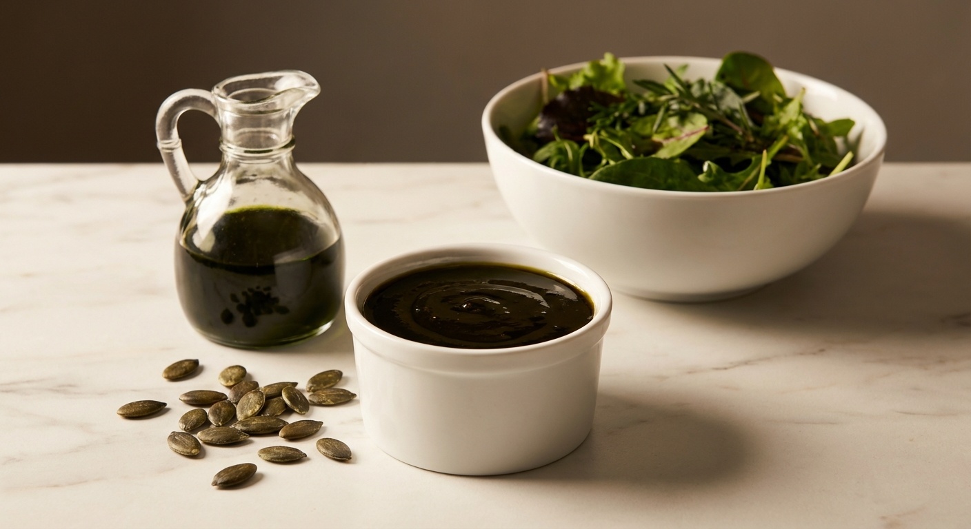 Kuerbiskernoel-Dressing (Styrian Pumpkin Seed Oil Dressing)