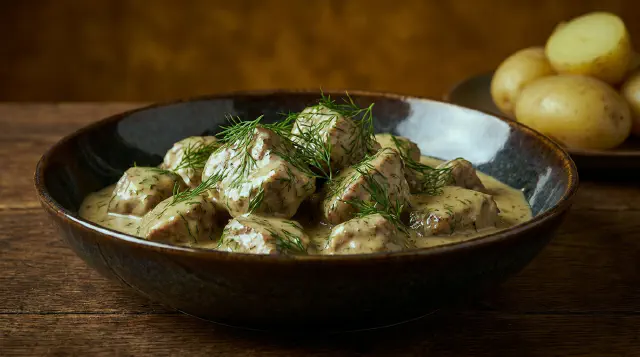 Lamb in Dill Sauce
