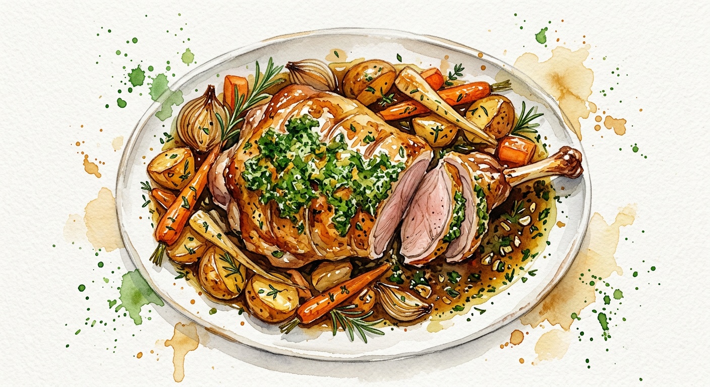 Roast Lamb with Parsley