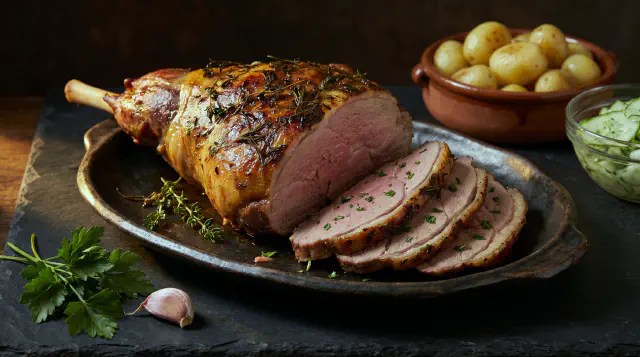 Roast Lamb with Parsley