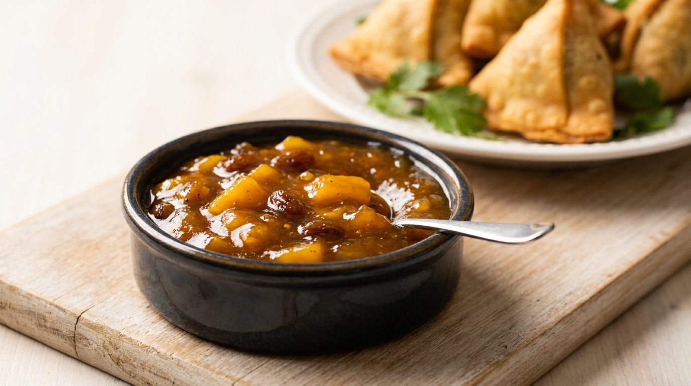 Mango Chutney with Raisins and Mustard Seeds