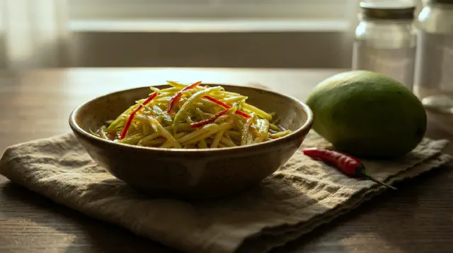 Marinade of Green Mangoes with Chilli
