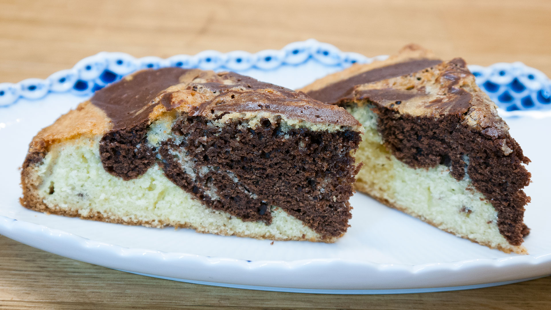 Marble Cake in a Small Springform Pan