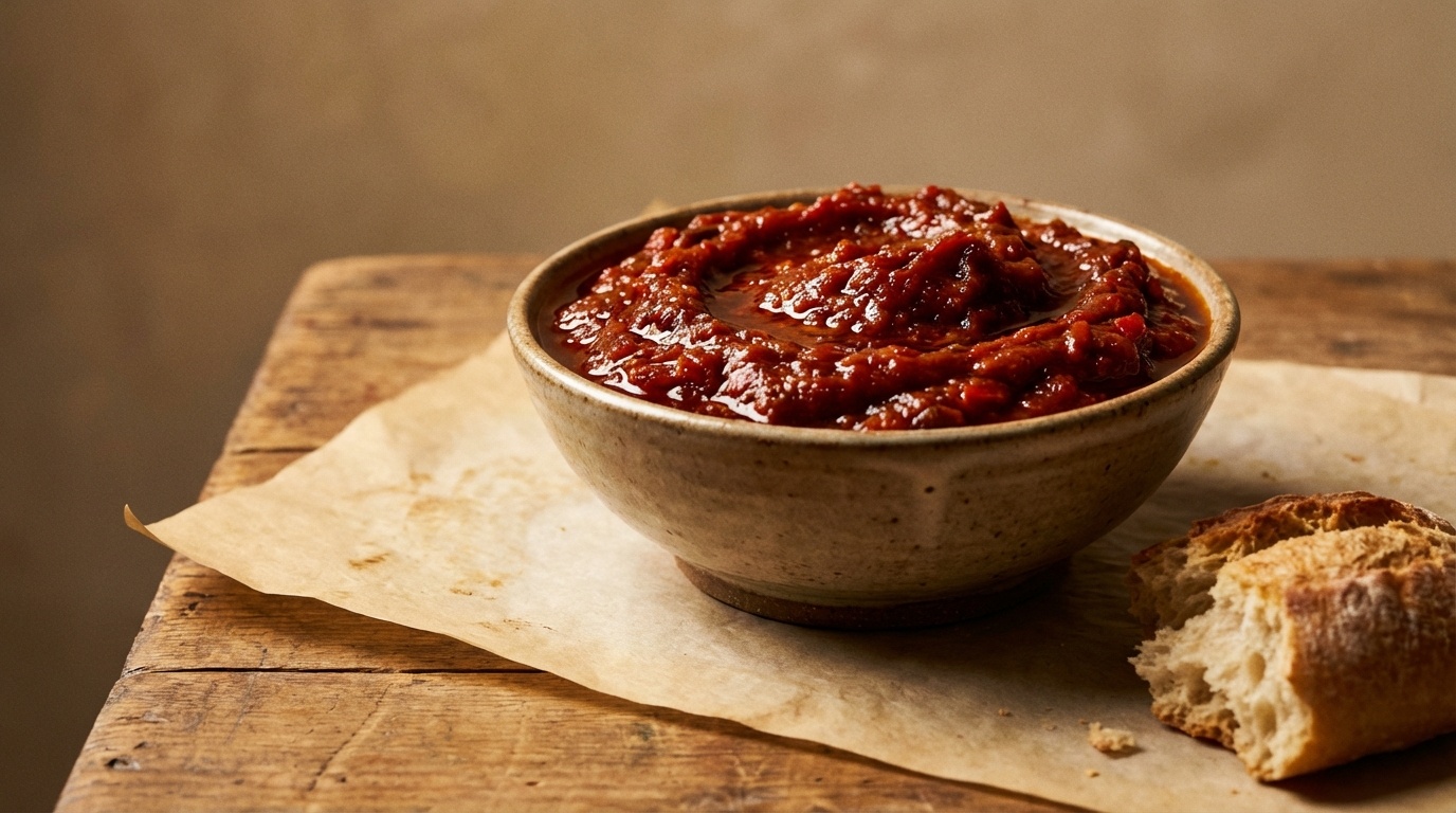 Matbucha (Moroccan-Israeli Tomato and Pepper Salad)