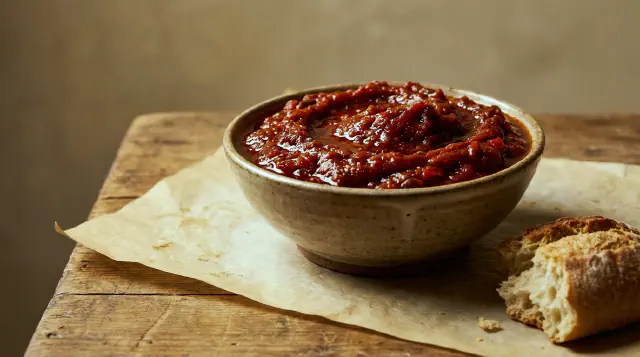 Matbucha (Moroccan-Israeli Tomato and Pepper Salad)