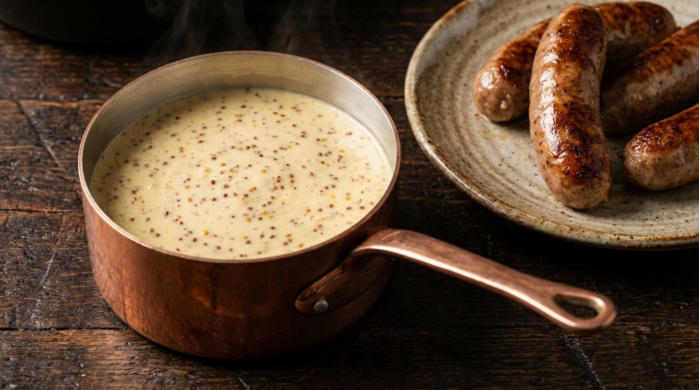 Dutch Mosterdsaus (Mustard Cream Sauce)
