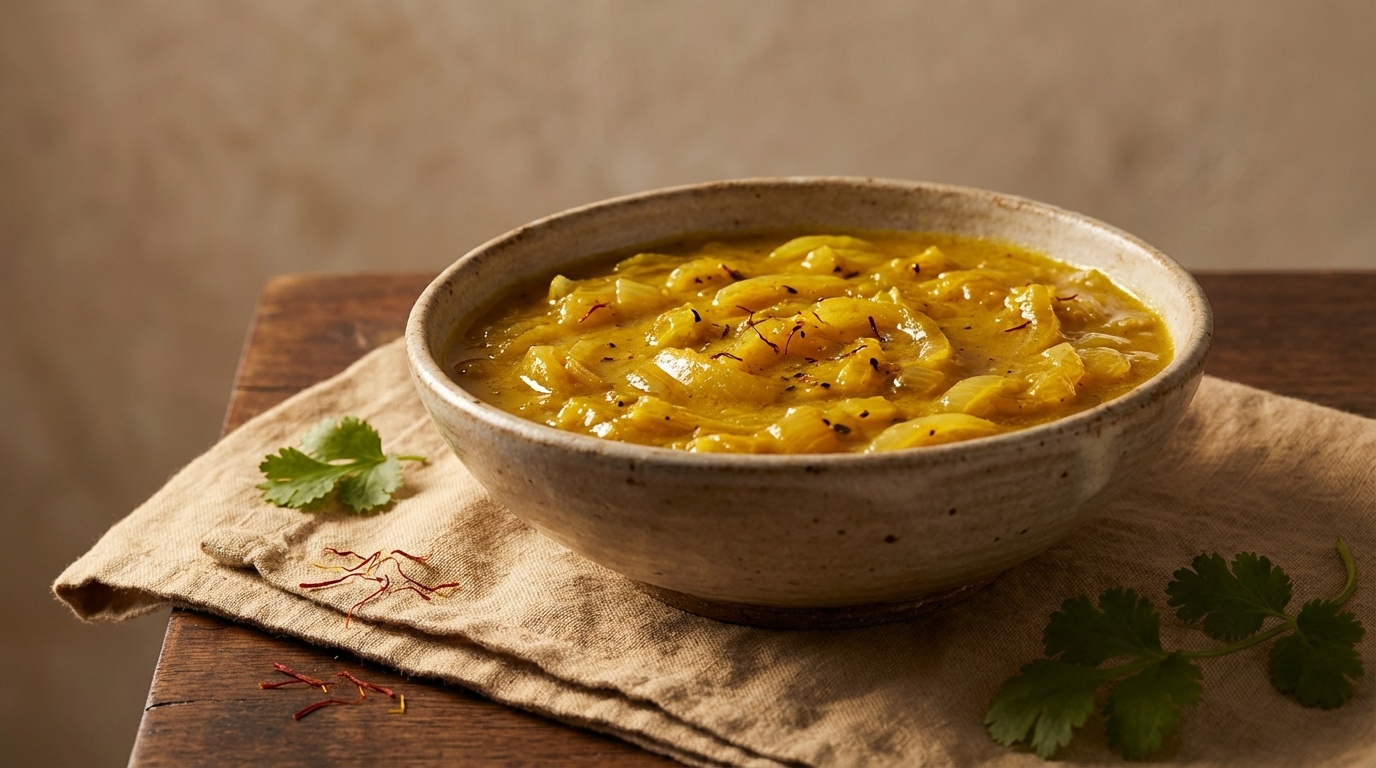 M'qualli Sauce (Moroccan Saffron-Onion Gravy)